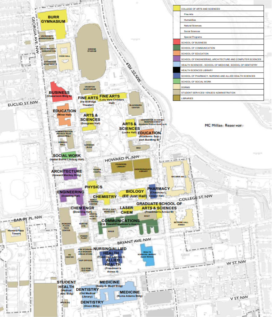 HU Campus Map
